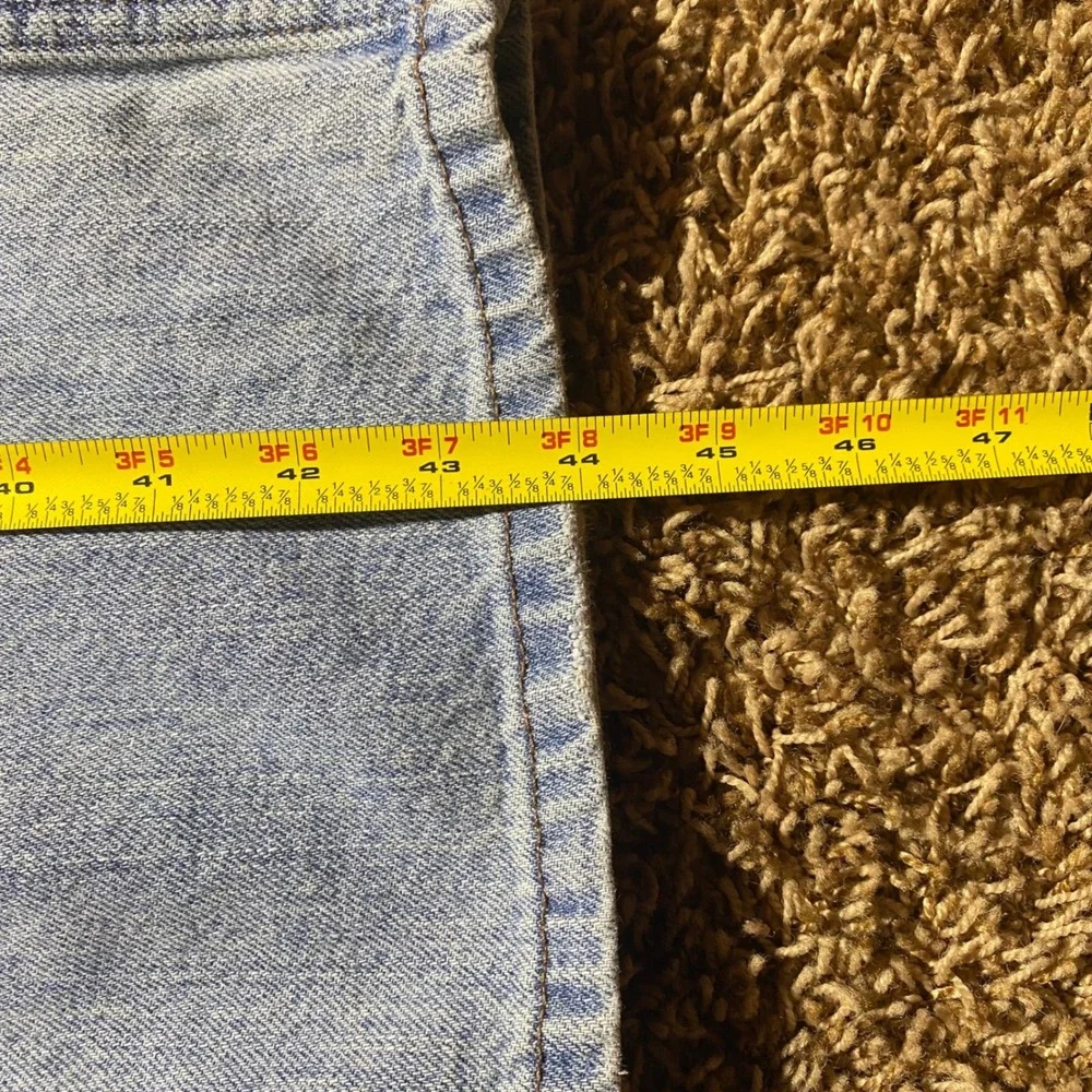 Levis 527 Low Boot Cut Jeans Mens 36x34 Light Wash Denim 100% Cotton Blue